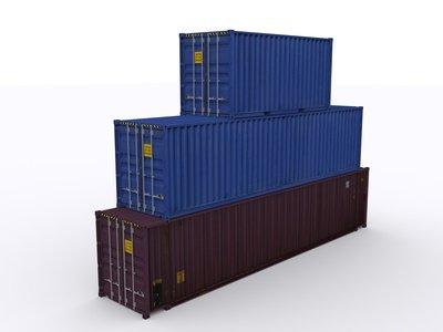 container sizes available 20ft, 40ft, 45ft