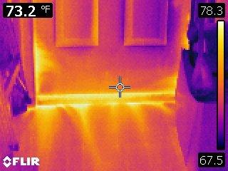 Infrared imaging. Heat gain.