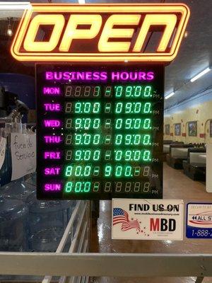 Business hours