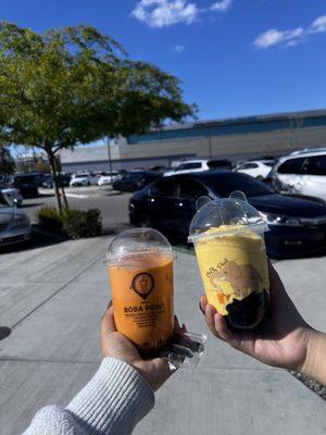 Thai Milk Tea and Mango Smoothie