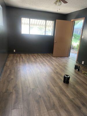 New flooring and wall paint