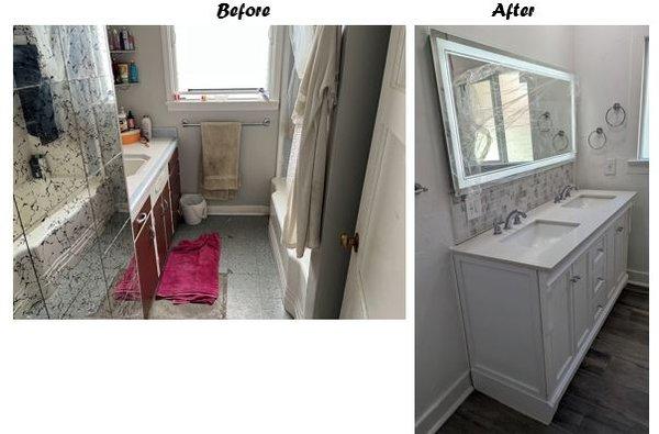 total bathroom remodel