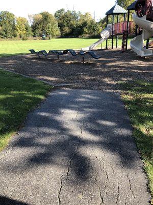 Walkway leading to park