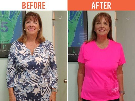 Pam B. - Lost 22 pounds & 13 inches!