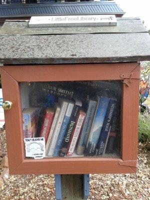 This box has lots of books mostly novels.