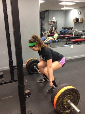 Deadlifts are included in the high school strength classes.