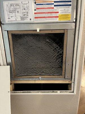 Dirty air filter