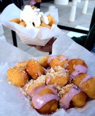 SLC UT - berry crumble and pumpkin spice donuts from art city donuts food truck