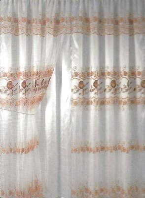 Many styles & colors of curtains  with attached valances.