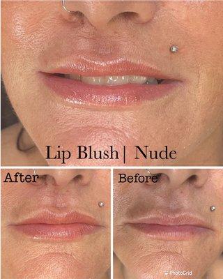 Lip Blush are permanent lip procedure cover the dark or pale lips