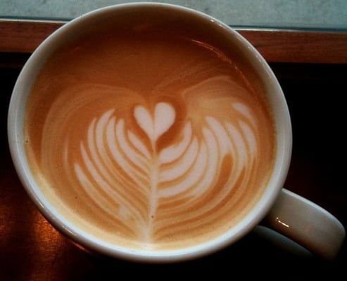 Latte art is not only beautiful, but is a sign that the drink was made properly!