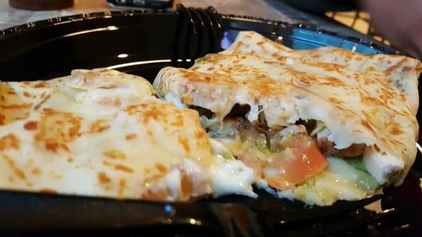 What I ordered. Grilled chicken crepe