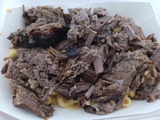 Brisket with Mac and cheese