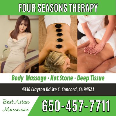 Four Seasons Therapy
 4330 Clayton Rd Ste C, Concord, CA 94521
 Call us at 925-822-3223