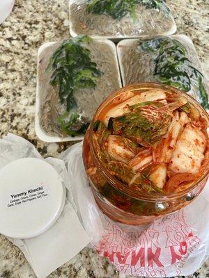 Chop chae & wonbok Kimchee