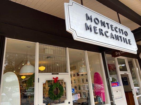 Montecito Mercantile signage