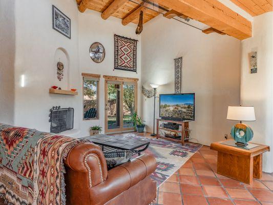 Adobe style home in Taos, NM, listing by Chisum Realty Group, Taos Real Estate experts!