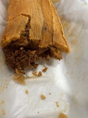 Inside tamale