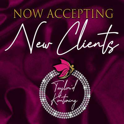 Here at Taylor'd Konturing we are accepting new clients