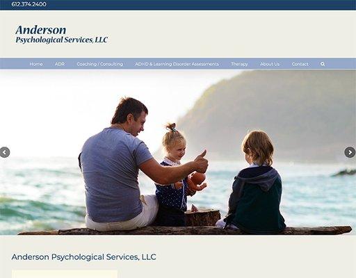 Wordpress website for Anderson Psychological Services