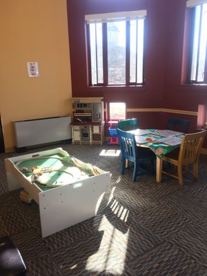 Play area in the children's room