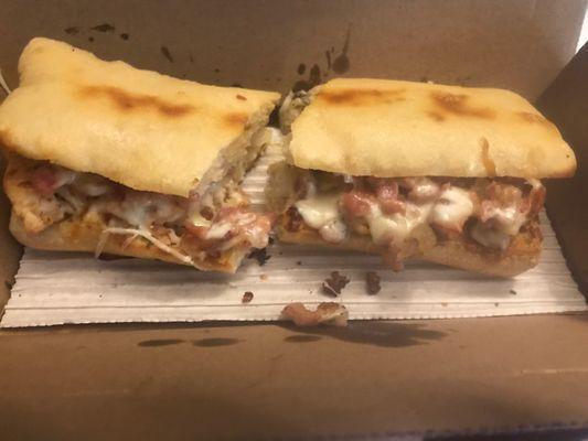 Chicken bacon ranch sub