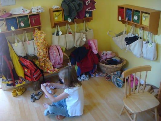 entrance & cubbies