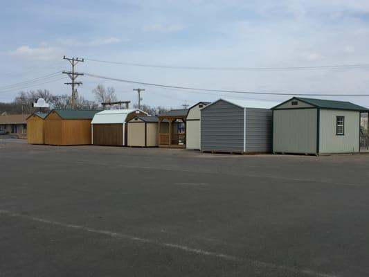 We sell Derksen sheds of all shapes, sizes and colors. You won't beat this quality. Financing is available.