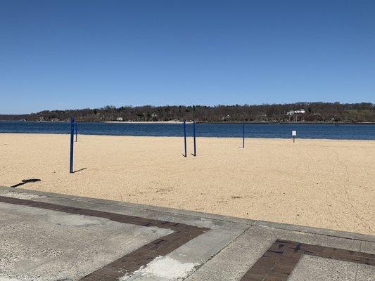 Beach volleyball courts