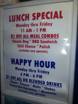 Happy Hour & Lunch Specials