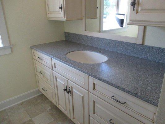 Installed Corian Vanity Top