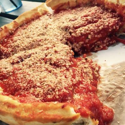 Deep dish pizza. Decadent.