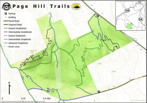 Page hill trail map