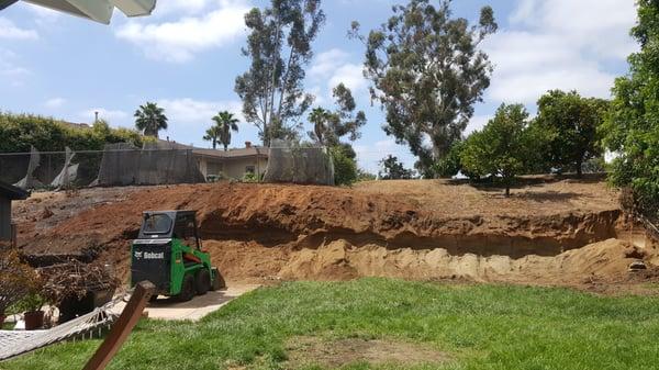 Do you see the huge stump? Me neither! Great job Gordy and Scott