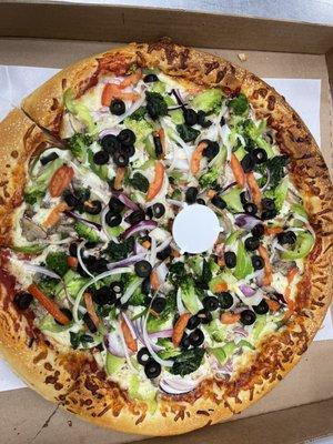 Vegetarian pizza