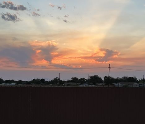 Sunset at the RV park