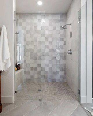 Custom shower tile