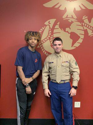 Poolee, now he's a Marine!!!