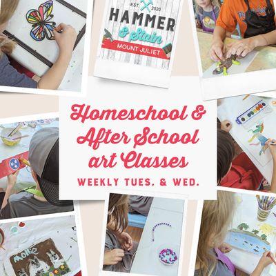 Homeschool and After School Art Classes