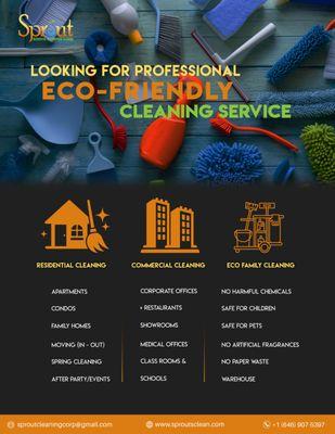 Janitorial services and office cleaning, move in and out cleaning