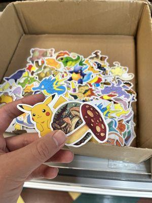 Free stickers (multiple boxes choose from all themes weed too)