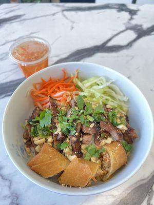 Grilled Pork and Egg Roll Vermicelli Noodles