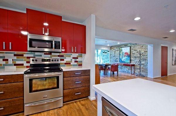 The Kitchen opens up to the Game Area and Dining Room