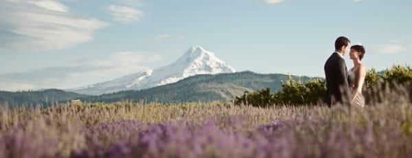 Scenic wedding photography