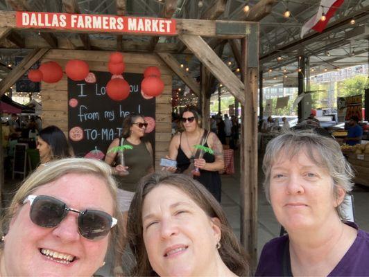 If you bring out-of-town guests, be sure to look for the photo booth at the end facing the tall building