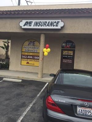 A&E Insurance Long Beach office, right off the traffic circle!