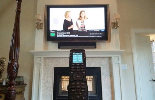 TV installation with Sonos playbar and smart remote control