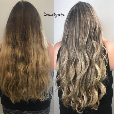 Before and After Follow Gina on  Instagram.com/Gina_styles4u