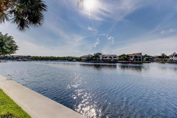 This townhouse sits right on the intracoastal