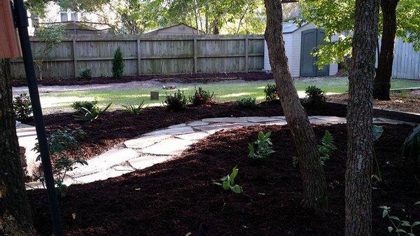 Flagstone Pathway and Shade Garden